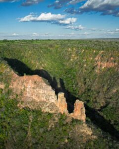 Vista aérea da Chapada do Araripe