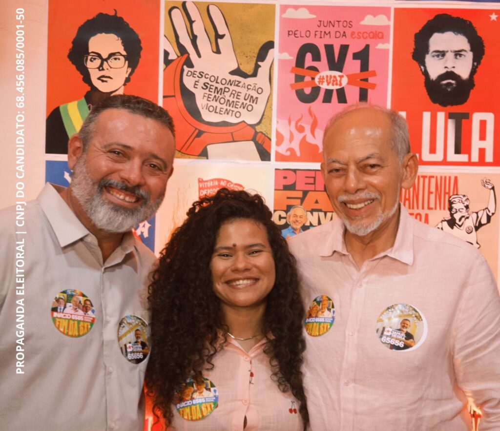 Samuel Siebra e Inácio Arruda na inauguração do comitê de campanha