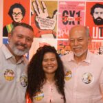 Samuel Siebra e Inácio Arruda na inauguração do comitê de campanha