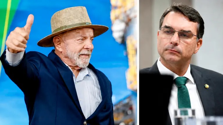Lula tem 41% contra 36% de Flávio Bolsonaro no 1º turno e mantém vantagem no 2º, indica BTG/Nexus
