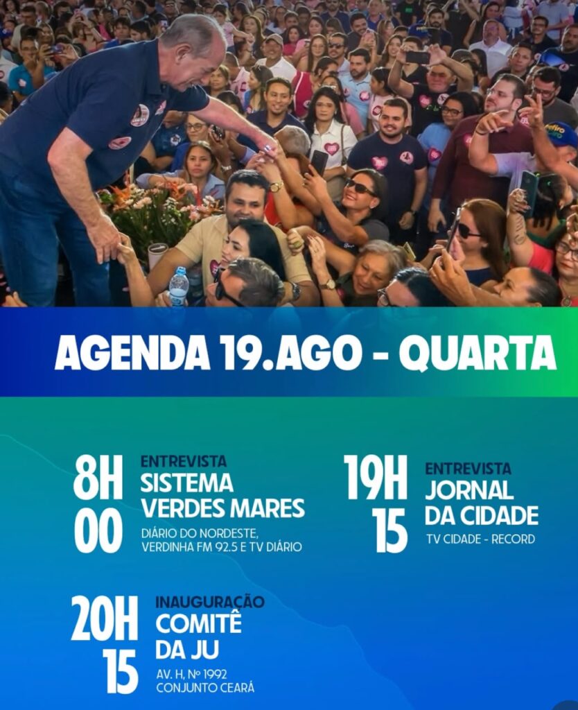 Ciro Gomes e Elmano de Freitas cumprem agendas de campanha nesta quarta-feira no Ceará 3 WhatsApp Image 2026 08 19 at 08.49.28