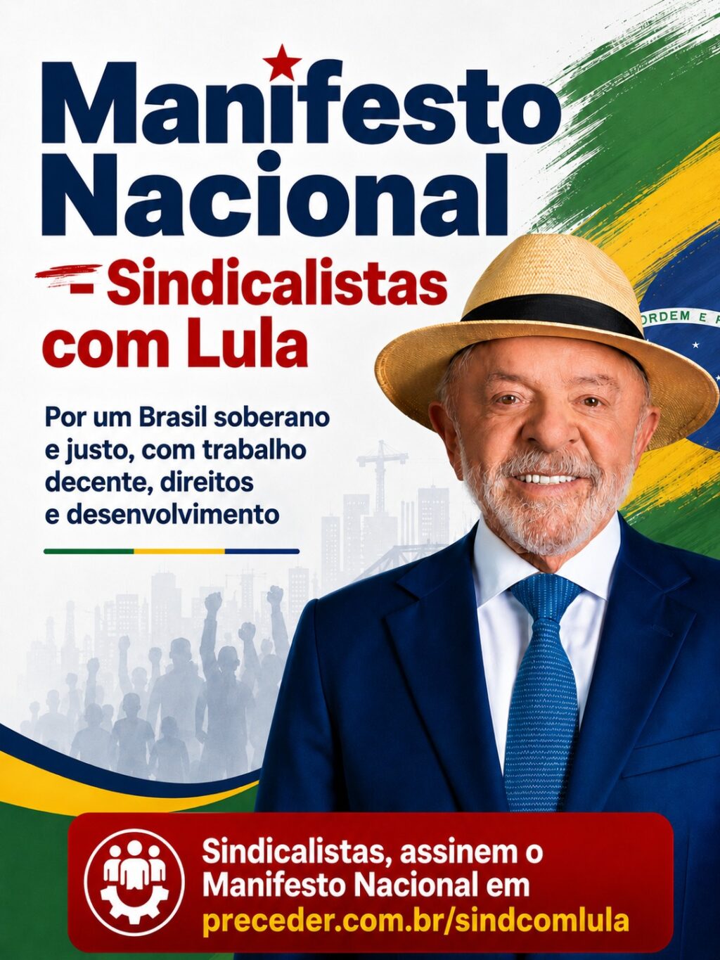 Manifesto reúne sindicalistas em apoio à reeleição de Lula e apresenta propostas para o mundo do trabalho 1 WhatsApp Image 2026-08-21 at 09.01.15