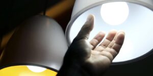 Medidor de energia elétrica em imagem de arquivo
