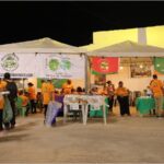 Catadores realizam coleta seletiva durante evento em Juazeiro do Norte.