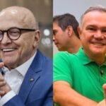 Otaviano Pivetta e Wellington Fagundes em imagem sobre a disputa eleitoral de Mato Grosso