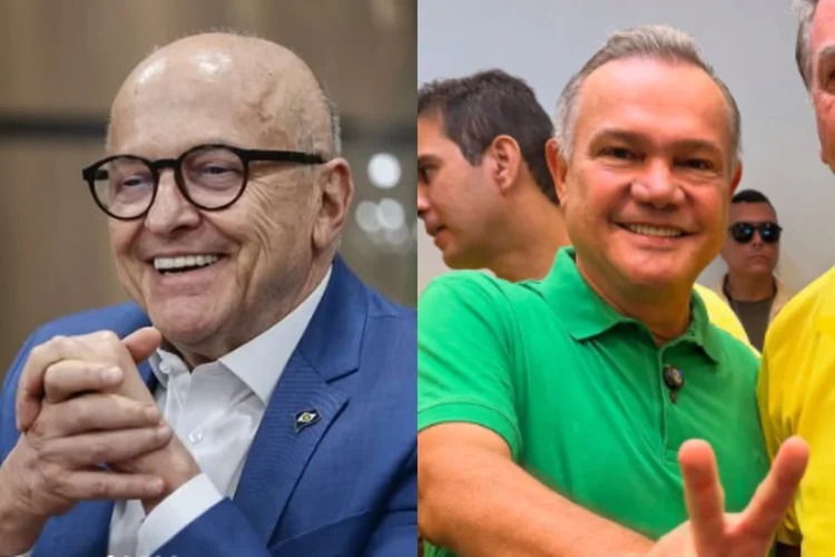 Otaviano Pivetta e Wellington Fagundes em imagem sobre a disputa eleitoral de Mato Grosso