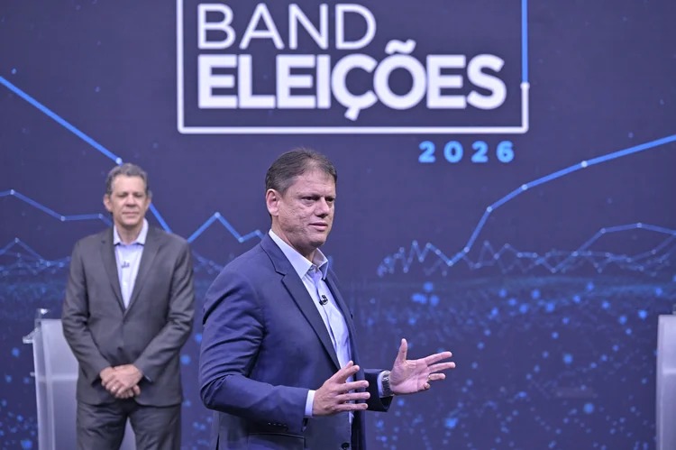 Pesquisa em SP: Tarcísio tem 52% e Haddad, 35%, diz Real Time Big Data 1 Tarcísio de Freitas e Fernando Haddad em montagem que ilustra a disputa pelo governo de São Paulo
