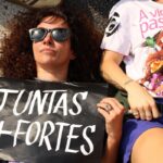 Mulheres participam de manifestação pública por direitos