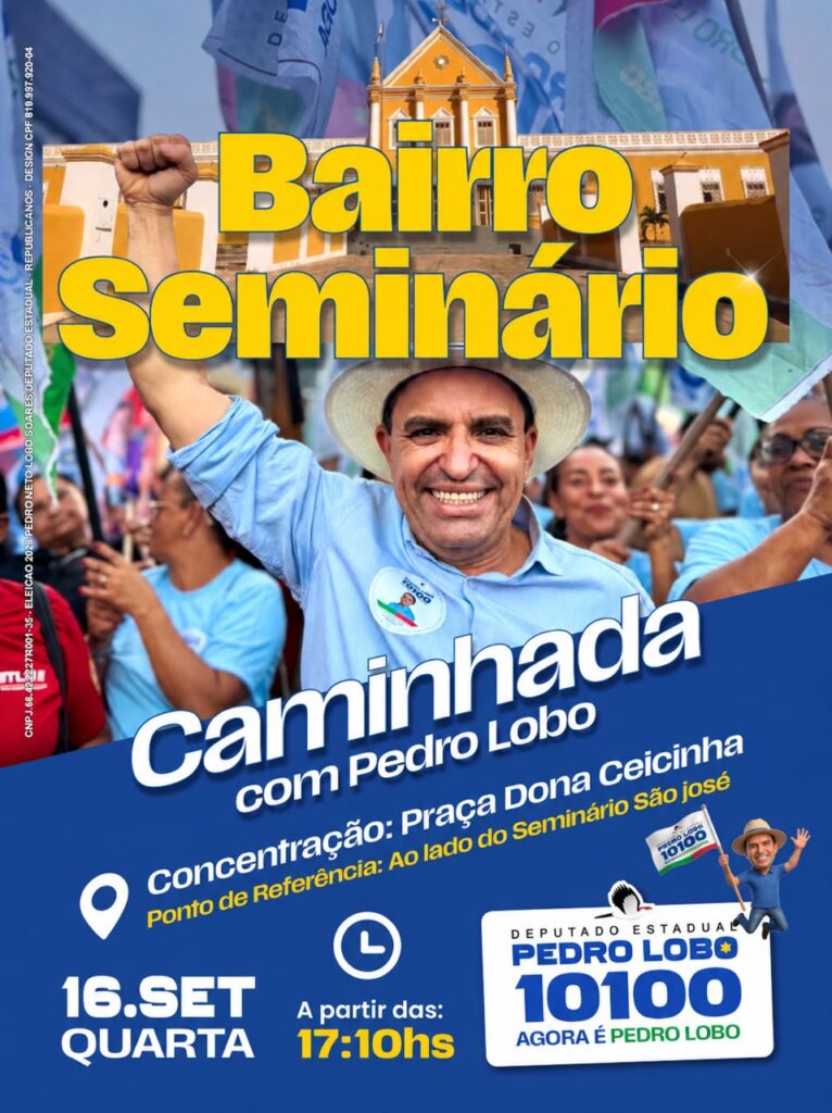 Pedro Lobo faz caminhada no Bairro Seminário em Crato nesta quarta 2 WhatsApp Image 2026 09 16 at 08.06.23