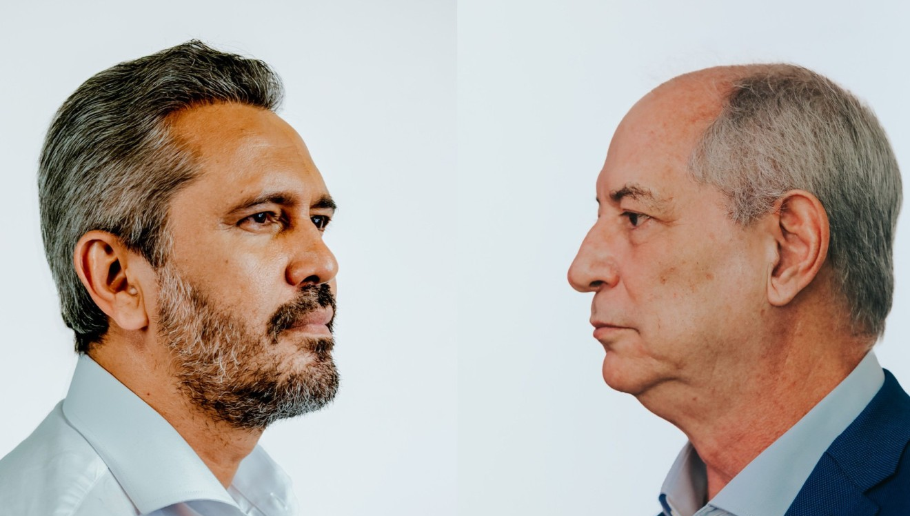 Elmano tem 50% e Ciro, 47% dos votos válidos na pesquisa Datafolha Ceará na véspera da eleição 1 Montagem com Elmano de Freitas e Ciro Gomes frente a frente