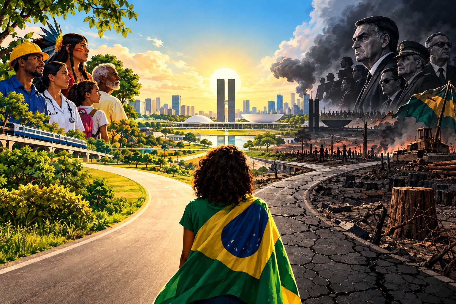 Sabe qual é a nossa decisão neste domingo, 25? Civilização ou barbárie 1 p01 capa 2