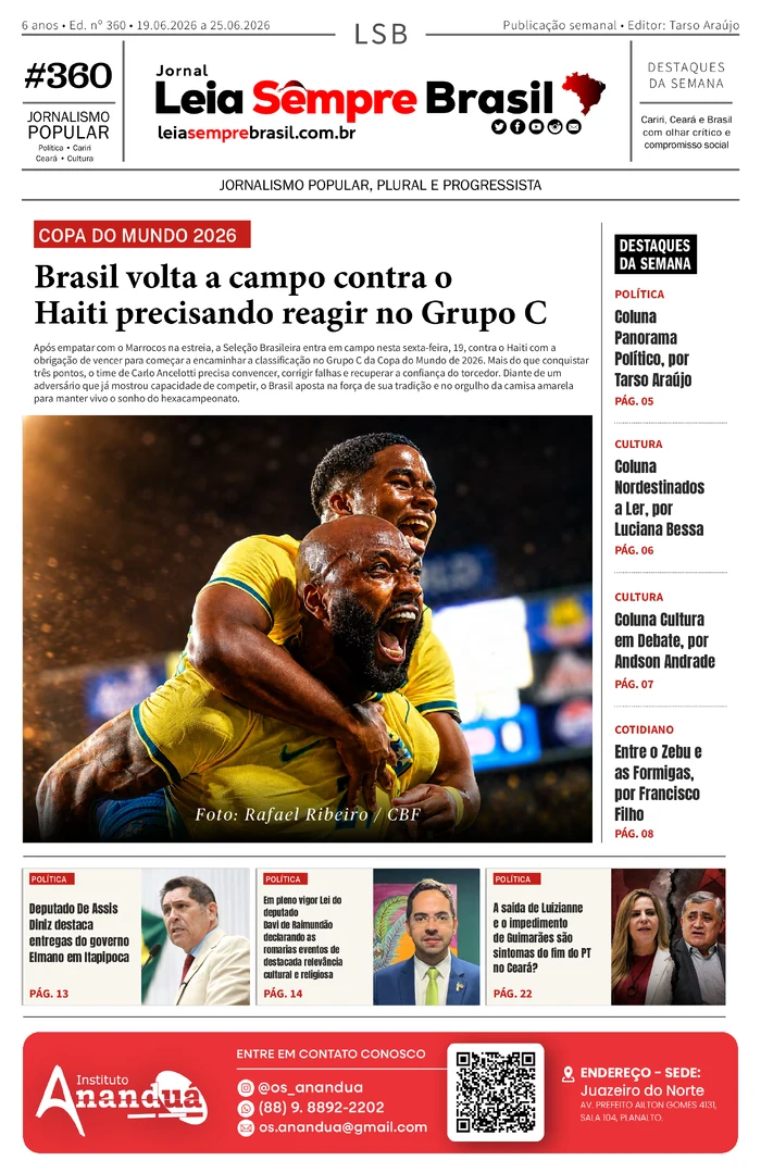 Capa de Jornal Leia Sempre Brasil – Ed. nº 360